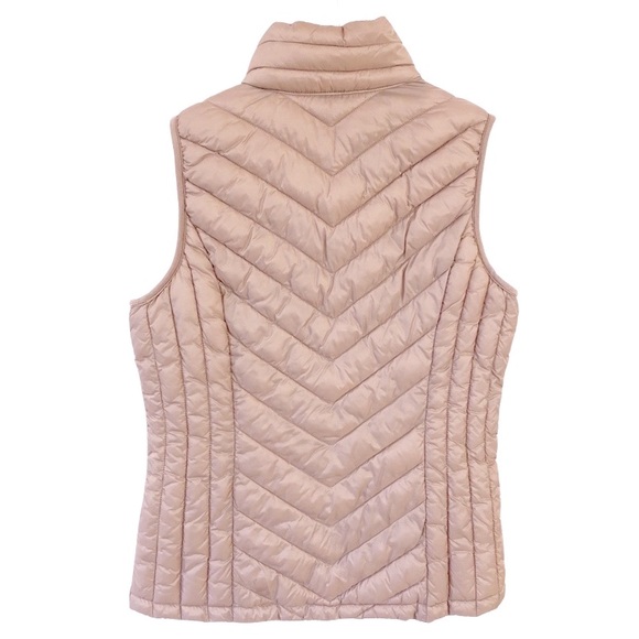 32 DEGREE HEAT Pink Puffer Vest Zip Front - Picture 2 of 3
